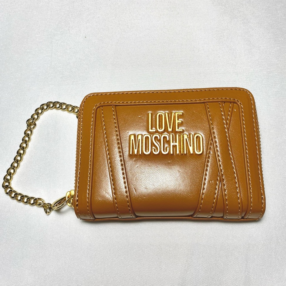 Wallet Love Moschino LOVE MOSCHINO Cuoio Zip
Around Striped Wallet With Logo